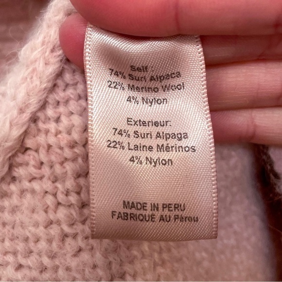 Cinq a Sept Izabella Alpaca Wool Fringe Sweater S - Picture 7 of 7